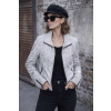 Max Original Leather Dámska kožená bunda FELICE-2 white/black (XL 50-52) - White/black - XL Max Original Leather Dámska kožená bunda FELICE-2 white/black (XL 50-52) - White/black - XL