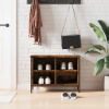 zahrada-XL Botník dymový dub 69x35x50 cm kompozitné drevo 831835 zahrada-XL Botník dymový dub 69x35x50 cm kompozitné drevo 831835
