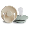 Frigg CUMLÍKY ROPE BLUSH/ CREAM, 0-6 M, SILIKÓN Variant: CREAM/ SAGE Frigg CUMLÍKY ROPE BLUSH/ CREAM, 0-6 M, SILIKÓN Variant: CREAM/ SAGE
