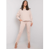 Béžová dámska tepláková súprava RV-KMPL-7333.02-beige L/XL Béžová dámska tepláková súprava RV-KMPL-7333.02-beige L/XL