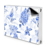 Magnetický kryt na radiátor Modrá hortenzie 80x60 cm Magnetický kryt na radiátor Modrá hortenzie 80x60 cm