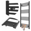 Kúpeľňový radiátor vodný Granitan 499 W 600 x 1100 mm čierny Kúpeľňový radiátor vodný Granitan 499 W 600 x 1100 mm čierny