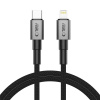 Tech-Protect Ultraboost DNA kábel USB-C / Lightning PD 27W / 3A 1m, šedý Tech-Protect Ultraboost DNA kábel USB-C / Lightning PD 27W / 3A 1m, šedý