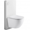 CERANO - Kompletný WC set sanitárny splach. modul - biela matná + WC závesné Verde, Rimless + Slim/UF sedátko - biela matná - 49x36 cm CERANO - Kompletný WC set sanitárny splach. modul - biela matná + WC závesné Verde, Rimless + Slim/UF sedátko - biela matná - 49x36 cm