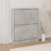 vidaXL Botník betónovo sivý 59x17x81 cm spracované drevo vidaXL Botník betónovo sivý 59x17x81 cm spracované drevo