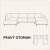 KT Dostupný Nábytok Serene U XXL 197 x 405 x 325 Orientácia rohu: Pravý roh KT Dostupný Nábytok Serene U XXL 197 x 405 x 325 Orientácia rohu: Pravý roh