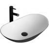 Umývadlo na dosku Rea Royal 62 White Black, REA-U6600 Umývadlo na dosku Rea Royal 62 White Black, REA-U6600