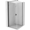 Mexen Mist-B, 1-krídlový výklopný sprchový kút 100 x 100 cm, číre sklo, čierny profil, 8A2T-100-100-70-00 Mexen Mist-B, 1-krídlový výklopný sprchový kút 100 x 100 cm, číre sklo, čierny profil, 8A2T-100-100-70-00
