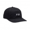Fox Wordmark Adjustable Cap Black Fox Wordmark Adjustable Cap Black