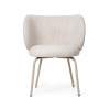 Ferm Living Jedálenská stolička Rico, Bouclé off-white / cashmere Ferm Living Jedálenská stolička Rico, Bouclé off-white / cashmere