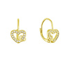 Pozlátené strieborné náušnice prepletené srdiečka 11718.1 Pozlátené strieborné náušnice prepletené srdiečka 11718.1