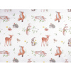 Stoklasa Bavlněná látka / plátno lesní zvířátka METRÁŽ - (75) bílá Stoklasa Bavlněná látka / plátno lesní zvířátka METRÁŽ - (75) bílá