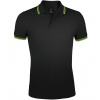 SOĽS Pasadena Pánske polo tričko SL00577 Black / Lime XL SOĽS Pasadena Pánske polo tričko SL00577 Black / Lime XL