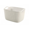 Curver Knit hranatý koš 19l bílý Curver Knit hranatý koš 19l bílý