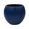 Kvetináč Capi Nature Groove special vase ball modrý 18x15 cm Kvetináč Capi Nature Groove special vase ball modrý 18x15 cm