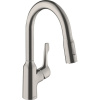 HANSGROHE Focus M43 páková drezová batéria EcoSelection s vyťažiteľnou sprškou s prepínaním, 2jet, výška výtoku 183 mm, vzhľad nerezovej ocele, 71811800 HANSGROHE Focus M43 páková drezová batéria EcoSelection s vyťažiteľnou sprškou s prepínaním, 2jet, výška výtoku 183 mm, vzhľad nerezovej ocele, 71811800