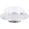 MagicHome Box MagicHome, podnos na tortu, nerez, priehľadné veko, 31 cm MagicHome Box MagicHome, podnos na tortu, nerez, priehľadné veko, 31 cm