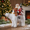 MERRY MOMENTS – vianočná dekorácia sv. Mikuláš na ľadovom medveďovi 23 cm MERRY MOMENTS – vianočná dekorácia sv. Mikuláš na ľadovom medveďovi 23 cm