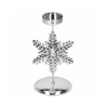 SPRINGOS Vianočný svietnik s vločkou strieborný SPRINGOS Vianočný svietnik s vločkou strieborný