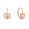 Pozlátené strieborné náušnice prepletené srdiečka 11718.1 rose gold Pozlátené strieborné náušnice prepletené srdiečka 11718.1 rose gold