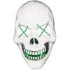 Verk Desivá svietiaca maska lebka bielo-zelená 51075 Verk Desivá svietiaca maska lebka bielo-zelená 51075