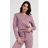 Dámske pyžamo dlhé Emily - staroružová M (VIENETTA SECRET) Dámske pyžamo dlhé Emily - staroružová M (VIENETTA SECRET)