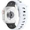 AppleMix Remienok KALEBOL Mecha pre Apple Watch 49 mm / 46 mm / 45 mm / 44 mm / 42 mm - silikónový - biely / čierny AppleMix Remienok KALEBOL Mecha pre Apple Watch 49 mm / 46 mm / 45 mm / 44 mm / 42 mm - silikónový - biely / čierny