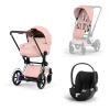 Cybex Platinum CYBEX ePriam 5.0 Travel Set + Cloud T - Style Collection peach pink 2026 chrome brown Cybex Platinum CYBEX ePriam 5.0 Travel Set + Cloud T - Style Collection peach pink 2026 chrome brown