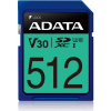 ADATA SDXC karta 512GB UHS-I U3 Class 10, Premier Pro (R: 95MB / W: 60MB) ASDX512GUI3V30S-R ADATA SDXC karta 512GB UHS-I U3 Class 10, Premier Pro (R: 95MB / W: 60MB) ASDX512GUI3V30S-R