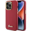 Originálne puzdro GUESS pre IPHONE 15 Pro GUHCP15LSMBSLM (Silicone Script Metal Logo & Frame) magenta Originálne puzdro GUESS pre IPHONE 15 Pro GUHCP15LSMBSLM (Silicone Script Metal Logo & Frame) magenta