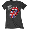 Tričko The Rolling Stones - Vintage British Tongue, Žena,Šedá,M Tričko The Rolling Stones - Vintage British Tongue, Žena,Šedá,M