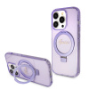 Guess Puzdro Ring Stand Script Glitter MagSafe iPhone 15 Pro fialové Guess Puzdro Ring Stand Script Glitter MagSafe iPhone 15 Pro fialové