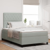 vidaXL Postel s matracom Svetlosivá 120x200 cm Velvet vidaXL Postel s matracom Svetlosivá 120x200 cm Velvet