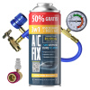 A/C FIX Chladivo do klimatizácie R134a Plyn Tesniaci prípravok 3v1 + Hadica + Adaptér A/C FIX Chladivo do klimatizácie R134a Plyn Tesniaci prípravok 3v1 + Hadica + Adaptér