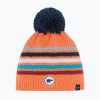 Detská zimná čiapka Eisbar Stan Pompon coral blaze/crimson sky/mugo azure Detská zimná čiapka Eisbar Stan Pompon coral blaze/crimson sky/mugo azure