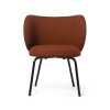 Ferm Living Jedálenská stolička Rico, Tonus red brown / black Ferm Living Jedálenská stolička Rico, Tonus red brown / black