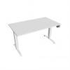 Hobis Pracovný stôl Motion, PO, 3S, 140x61 - 128x80 cm, biela/biela Hobis Pracovný stôl Motion, PO, 3S, 140x61 - 128x80 cm, biela/biela