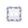 Kryt zásuvky 2x RJ45/RJ12 Simon 10 biely Kryt zásuvky 2x RJ45/RJ12 Simon 10 biely