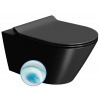 GSI KUBE X COLOR KUBE X závesná WC misa, GeniusFlush, 36x55cm, čierna dual-mat 941326 GSI KUBE X COLOR KUBE X závesná WC misa, GeniusFlush, 36x55cm, čierna dual-mat 941326