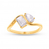 iZlato Forever Lab-grown diamantový prsteň Toi et Moi, žlté zlato 14K IZLG1539 iZlato Forever Lab-grown diamantový prsteň Toi et Moi, žlté zlato 14K IZLG1539