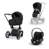 Cybex Platinum CYBEX ePriam 5.0 Travel Set + Cloud T - Style Collection sepia black 2026 chrome brown Cybex Platinum CYBEX ePriam 5.0 Travel Set + Cloud T - Style Collection sepia black 2026 chrome brown