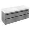 Sapho SITIA dvojumývadlová skrinka 116x50x44,1cm, 4x zásuvka, dub strieborný SPH SI120-1111 Sapho SITIA dvojumývadlová skrinka 116x50x44,1cm, 4x zásuvka, dub strieborný SPH SI120-1111