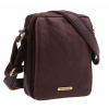 Sendi Design Pánska kožená taška cez rameno Sendi SD 52005 hnedá Sendi Design Pánska kožená taška cez rameno Sendi SD 52005 hnedá
