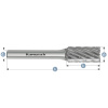Karnasch 114090040 | ZYA valcová fréza bez čelného ozubenia HP-3 PRO 12x25x6-70 mm, nepovlakovaná Karnasch 114090040 | ZYA valcová fréza bez čelného ozubenia HP-3 PRO 12x25x6-70 mm, nepovlakovaná