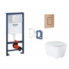 Grohe Rapid SL Set predstenovej inštalácie, klozetu, dosky SoftClose, tlačidla Skate Cosmopolitan a súpravy na vhadzovanie tabliet, kefovaný Warm Sunset SANI11BB4164-GR Grohe Rapid SL Set predstenovej inštalácie, klozetu, dosky SoftClose, tlačidla Skate Cosmopolitan a súpravy na vhadzovanie tabliet, kefovaný Warm Sunset SANI11BB4164-GR