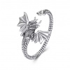 For Silver Vintage prsteň v tvare Draka s roztiahnutými krídlami- Striebro 925 For Silver Vintage prsteň v tvare Draka s roztiahnutými krídlami- Striebro 925