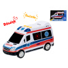 Auto ambulancie poľský design 18cm na zotrvačník na batérie so svetlom a zvukom v krabičke Auto ambulancie poľský design 18cm na zotrvačník na batérie so svetlom a zvukom v krabičke