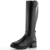 Tamaris hladké kožené čižmy na podpätku Black 1-25601-43 - 39 Tamaris hladké kožené čižmy na podpätku Black 1-25601-43 - 39