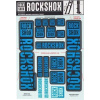 Rockshox Decal Kit 35mm DC - Water Blue Rockshox Decal Kit 35mm DC - Water Blue