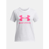 Under Armour Dievčenské tričko UA BIG LOGO SS Biela YXS Under Armour Dievčenské tričko UA BIG LOGO SS Biela YXS